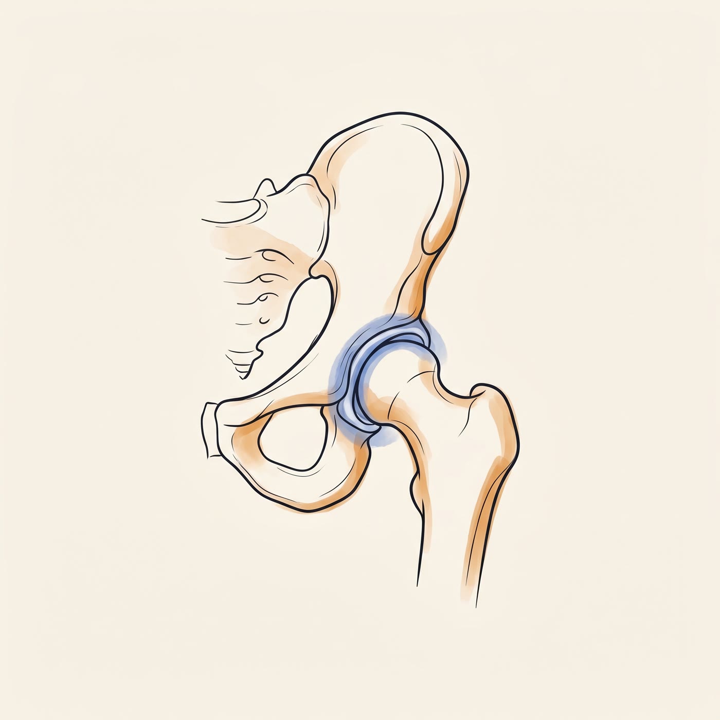 My Hip Labrum anatomical illustration